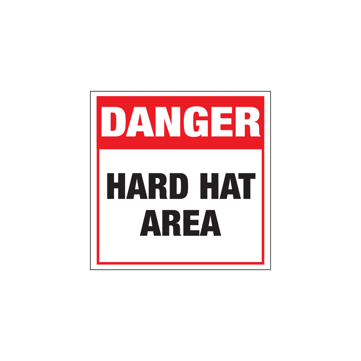 Danger Hard Hat Area