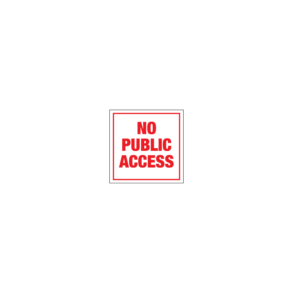 No Public Access